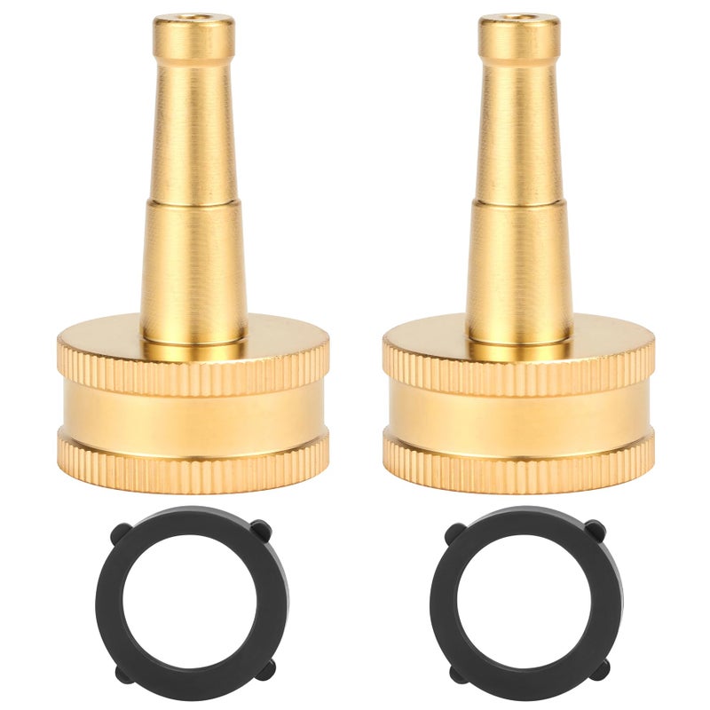 Sanpaint 2 Pack Sweeper Nozzle for Garden Hose, 2" Hose jet nozzle with 3/4-Inch Hose Thread Inlet - Image 1
